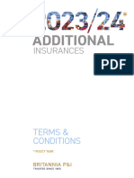 Britannia P&I Additional Insurances Rules 2023