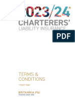 Britannia P&I Charterers Liability Insurance Rules 2023