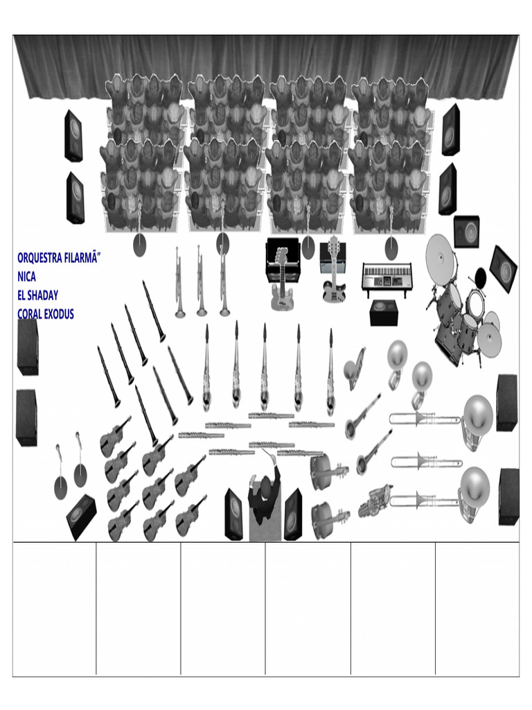 Mapa de Palco - Orquestra e Coral PDF | PDF