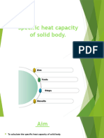 Specific Heat Capacity of Solid Body