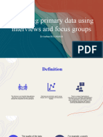 Collecting Primary Data Using Interviews 2