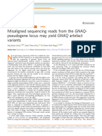 Misaligned Sequencing Reads From The GNAQ Pseudogene Locus May Yield GNAQ Artefact Variants