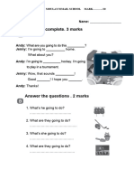 Grade 6 Test 4 GR A