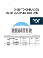 OP-RIND - AND-09 Operación Trituradora de Derrame