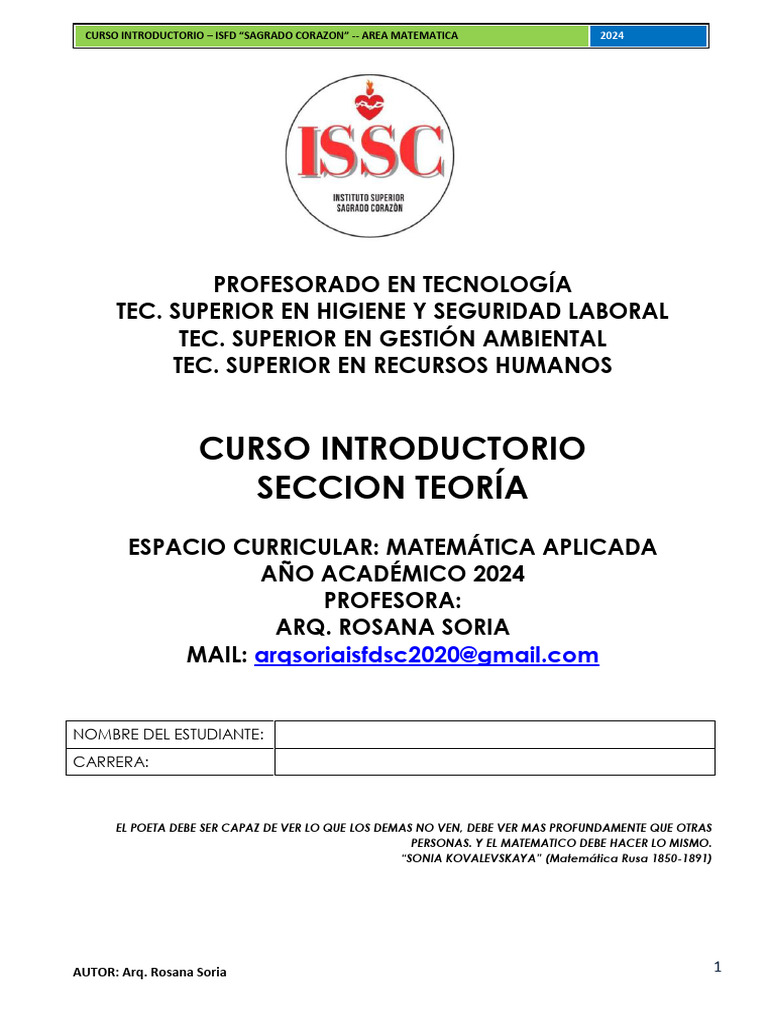 01-Cursillo 2024 - Teoria y Practica-Eje 1y2 | PDF