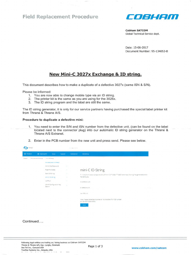 3027 Mini C Exchange Id String | PDF