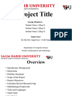 FYP Final Presentation Template