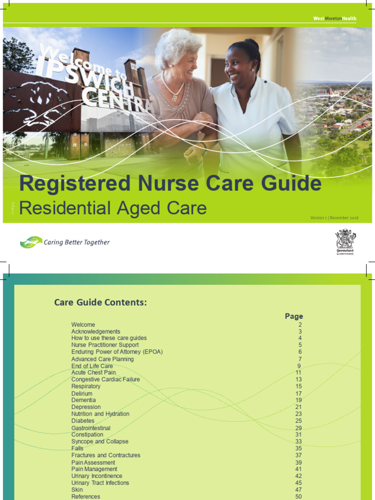 RN Care Guide for Aged Care Facilities | PDF