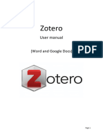 Zotero User Manual