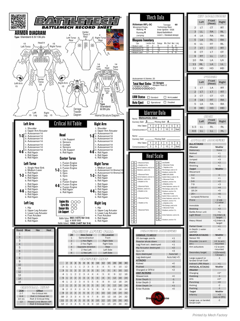 BattleMech Specifications and Designs | PDF | Mechanical Engineering