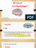 What Is Psychology?: Prof. Ardian Sallauka