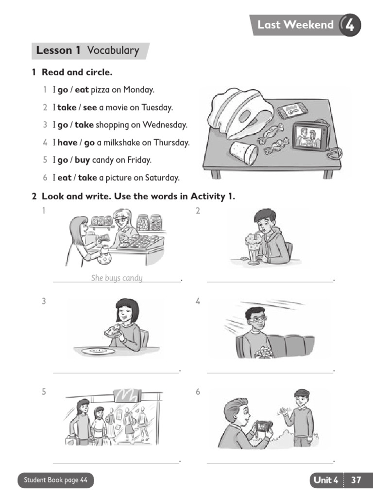 Share It 4: Unit 4 Activities | PDF
