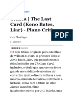 Crítica The Last Card (Keno Bates, Liar) - Plano Crítico