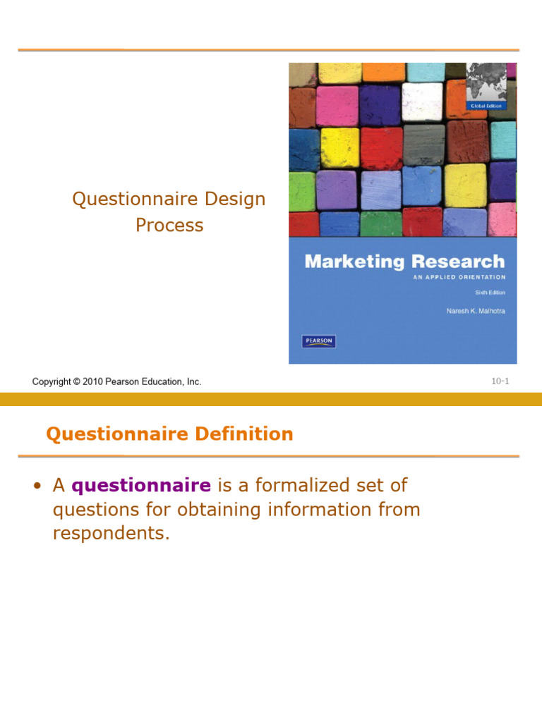 Lecture - 9.Ppt Questionnair Design Process | PDF | Survey Methodology ...