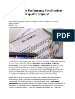 Prescriptive Vs Performance Specifications - Which Way For Quality Projects