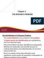 METHODS OF RESEARCH - Presentation 2 THE RESEARCH PROBLEM