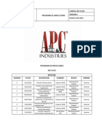 Apc-D-015.v7 Programa de Inspecciones