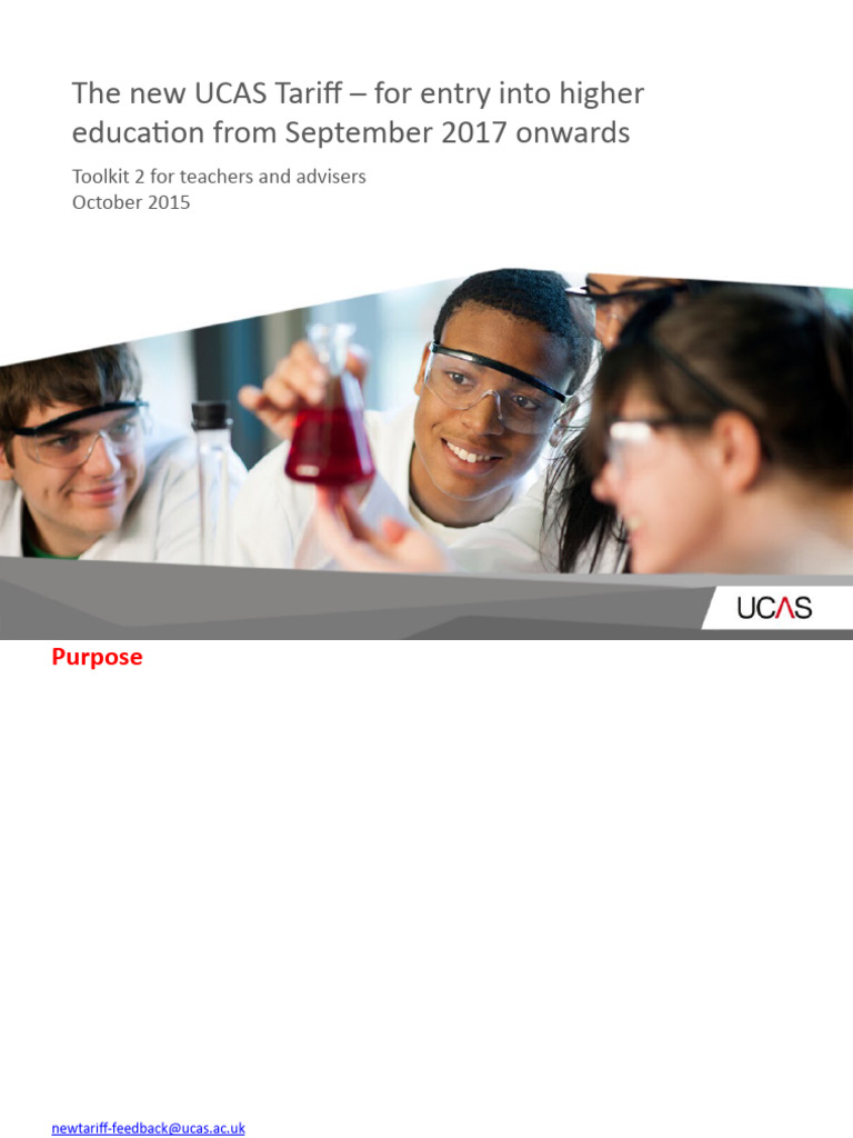 Understanding the New UCAS Tariff 2017 | PDF