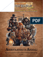 WFRP Carriera Addestratore Animali