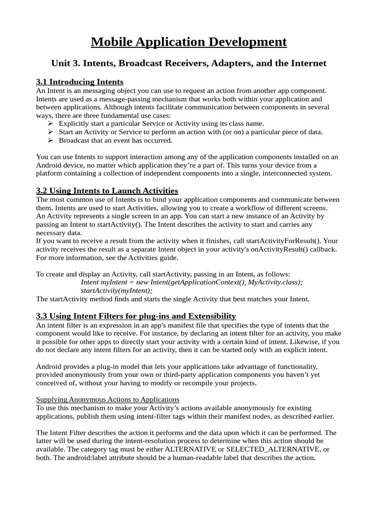 Understanding Intents in Mobile Apps | PDF
