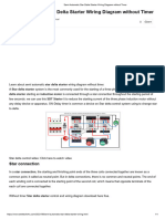 Semi Automatic Star Delta Starter Wiring Diagram Without Timer