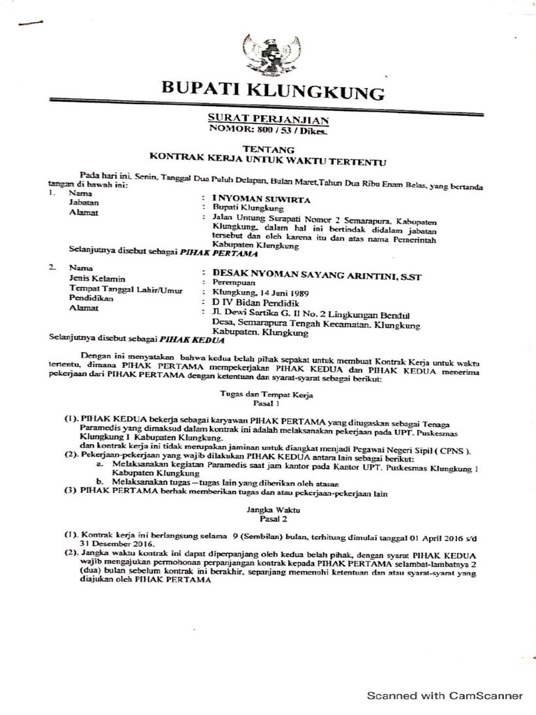 Sk Kontrak 2016 Compressed Pdf