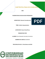 DERECHO CONSTITUCIONAL-Análisis Argumentativo