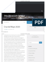 Cruz de Mayo 2020 - Sitio Oficial Luis Carvajal