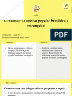 Circulação Da Música Popular Brasileira e Estrangeira