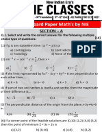 Maths Paper Paper NIE