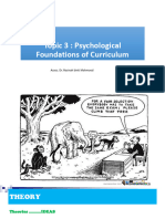 Topic 3 Psychological Foundations of Curriculum - RM