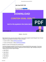 Download Gratis Contoh Soal OSN SD
