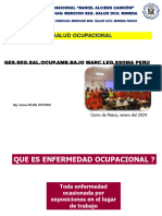 Salud Ocupacional: Ges - Seg.Sal - Ocup.Amb - Bajo Marc - Leg.Ssoma Peru