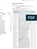 Modelo Declaración Jurada