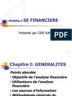 Analyse Financiere: Présenté Par CIRE KANE