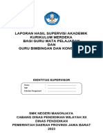 Bagi Supervisor-Lembar Laporan Supervisi