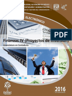A Finanzas IV Plan2016 Proyectos Inversion
