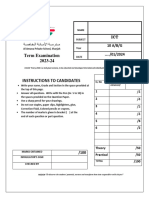 Yr10 Term Exam QP 23-24