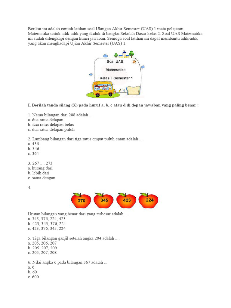 Soal Latihan Kelas 2 | PDF