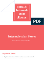 Intermolecular and Intramolecular Forces