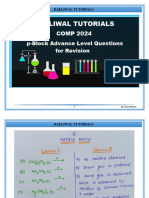 COMP2024 - P-Block Advance Level Questions For Revision