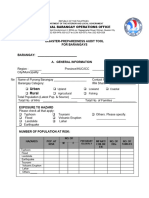 Barangay Disaster Preparedness Audit Tool