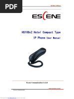 Escene hs108v2 Manual