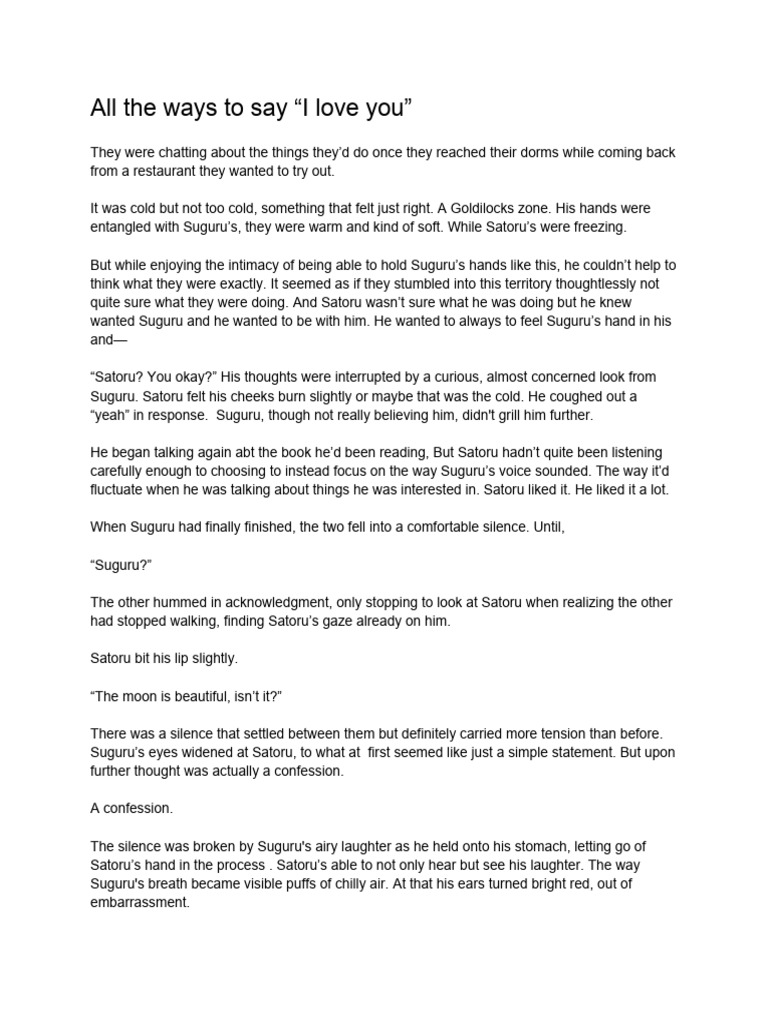 All the ways to say i love you pdf