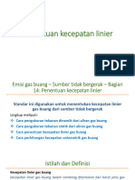 Penentuan Kecepatan Linier