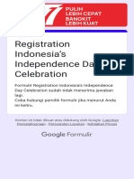 Registration Indonesia's Independence Day Celebra