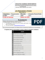 Plan de Mejoramiento Grado 10° 1 Periodo