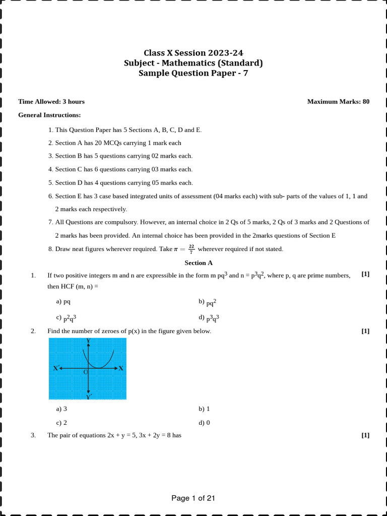 Maths 7 | PDF