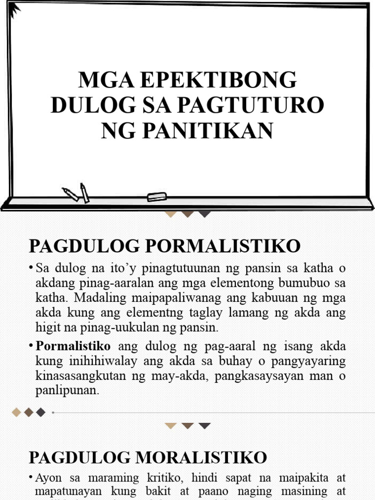 Topic 5 - Dulog Sa Pagtuturo NG Panitikan | PDF