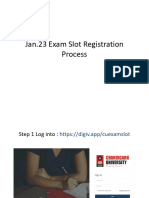 Jan.23 Exam Slot Registration Process Process
